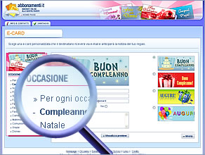 Scegli le e-card per l’occasione che desideri.