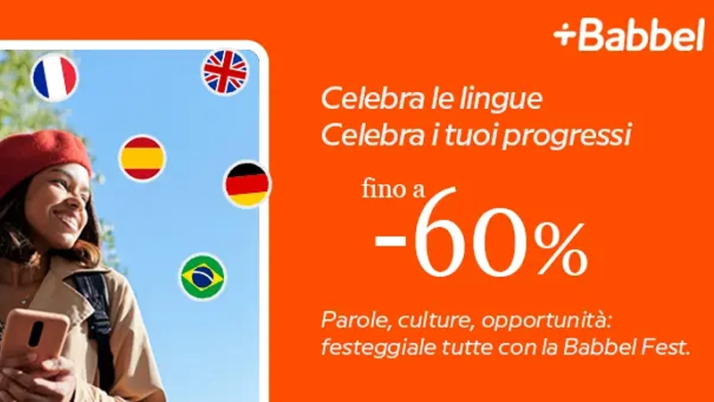 Sconti ed offerte promozioni Babbel: fino al 60% di sconto!