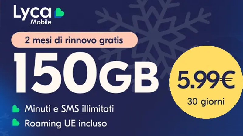Offerte Lycamobile Portabilità: passa a Lyca da 5,99€ con fino a 270GB