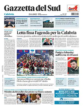 COVER Gazzetta del Sud Digitale