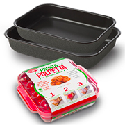 SET DUE TEGLIE DA FORNO "ACCADEMIA MUGNANO"+ PRONTO POLPETTA "SNIPS"